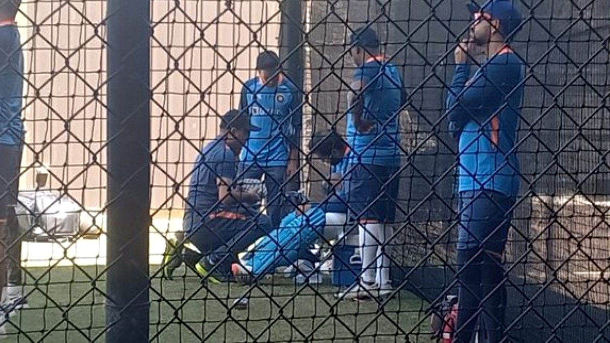 Rohit Sharma got injured during the practice session before the semi-final match