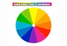 know about color of weekdays
