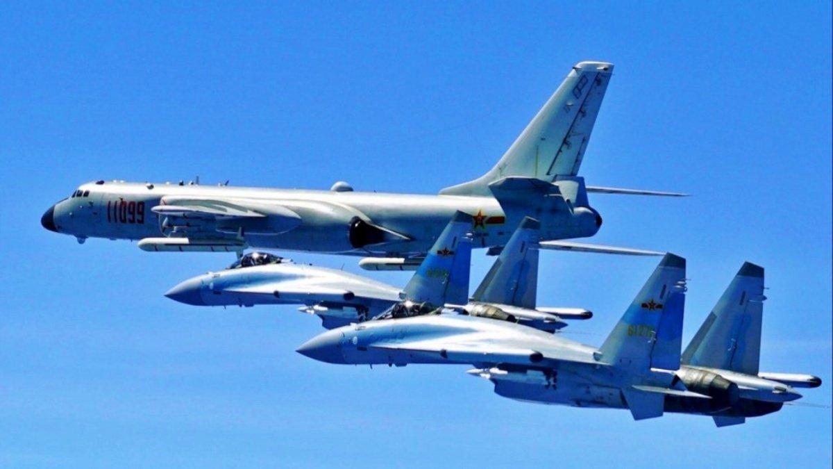 In the last 24 hours, 43 Chinese fighter jets crossed center line of Taiwan Strait