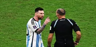 Messi furious at referee