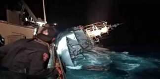 Thai Navy warship sank in the Gulf of Thailand
