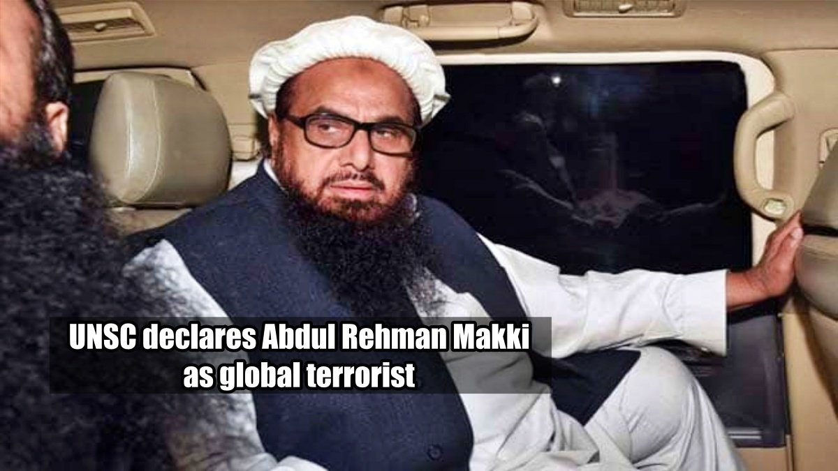 UNSC declares Hafiz Saeed’s aide Abdul Rehman Makki as global terrorist