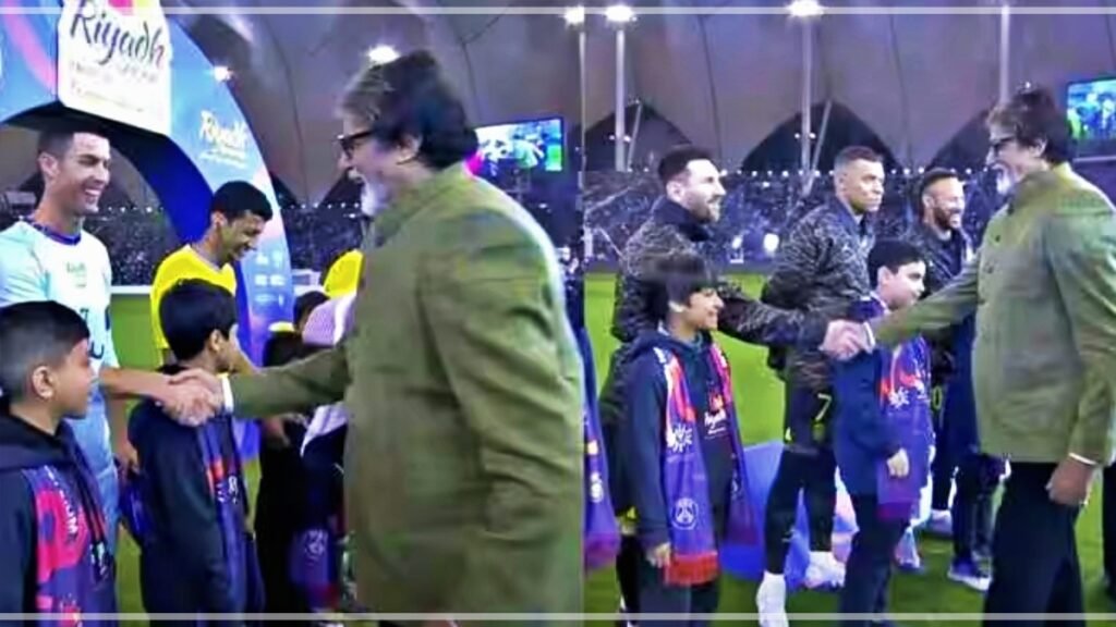 Amitabh Bachchan as chief guest in football match