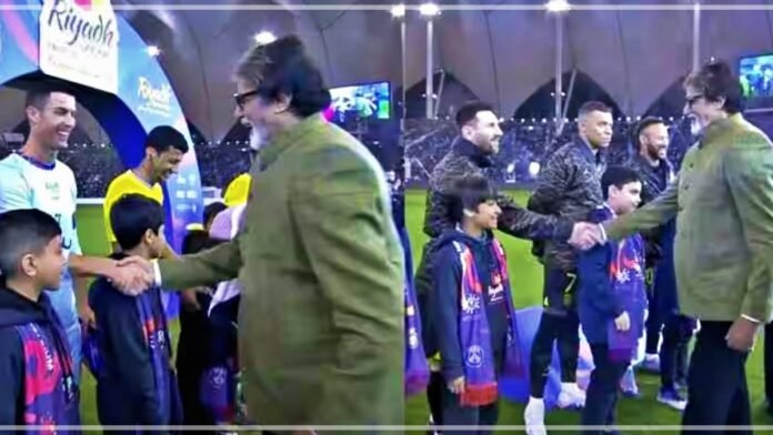 Amitabh Bachchan as chief guest in football match