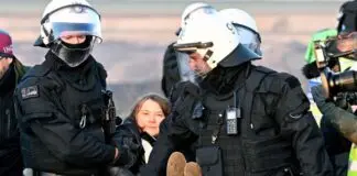 Arrest of Greta Thunberg near coal mine in Germany