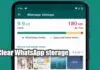 clear WhatsApp storage