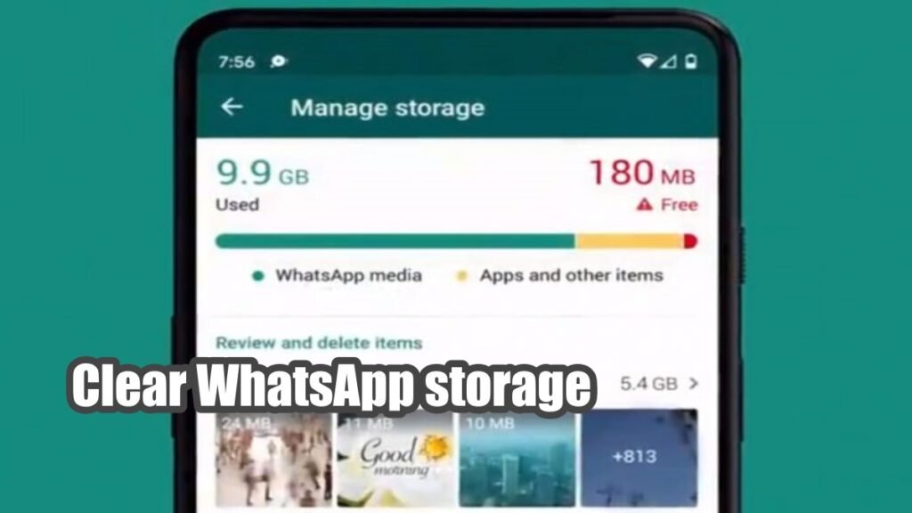 clear WhatsApp storage