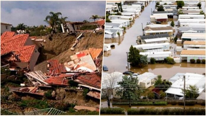 flood-landslide in the US state of California