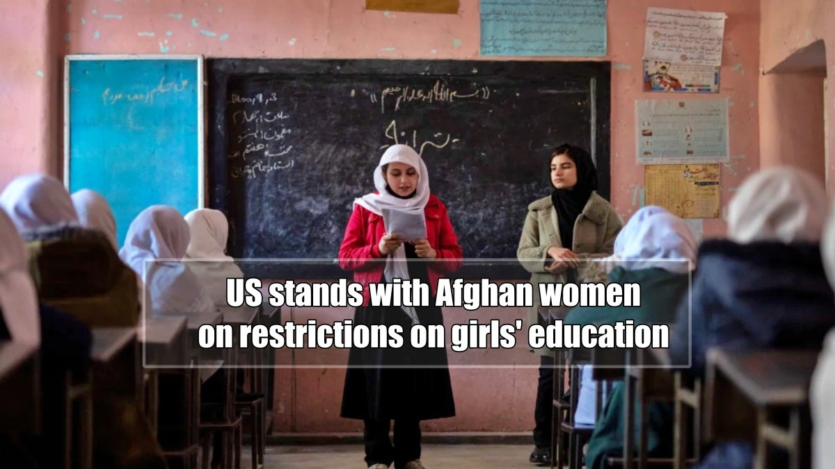 US stands with Afghan women on restrictions on girls’ education
