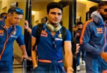 Indian test team reached Indore