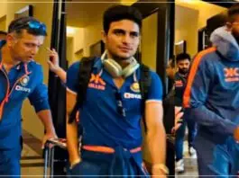 Indian test team reached Indore