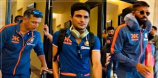 Indian test team reached Indore