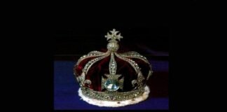 Queens crown studded with Kohinoor