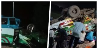 Truck hit 3 buses in MP's Sidhi