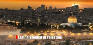 earth trembled in Palestine