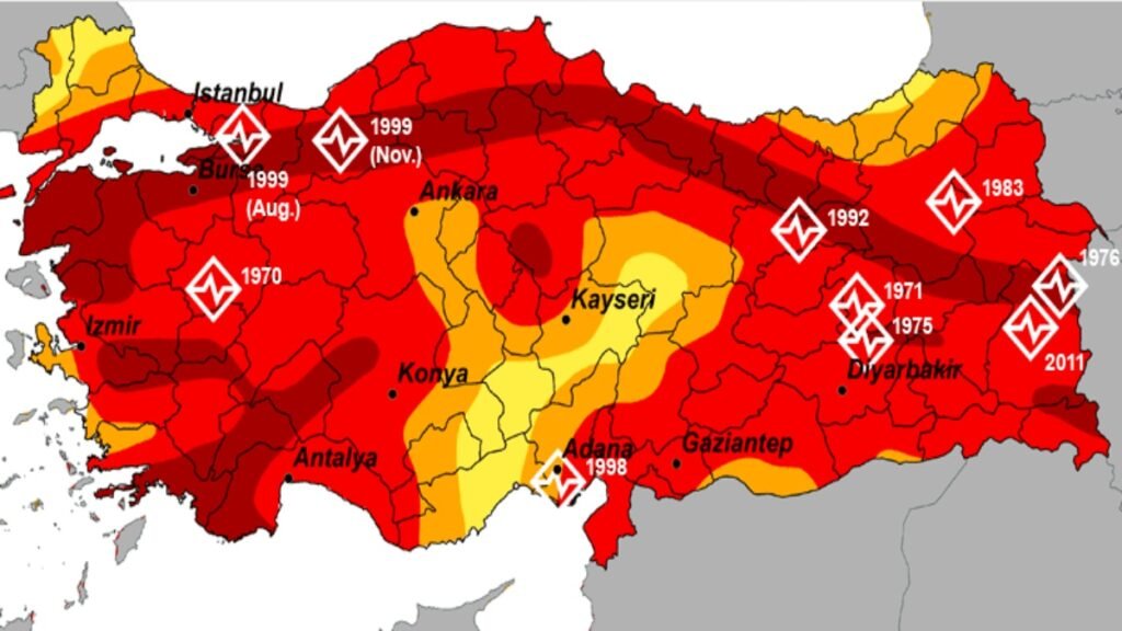 tukey earthquake zone