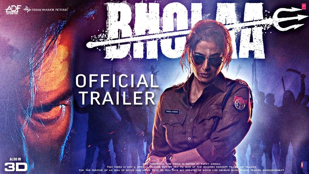 BHOLAA Official trailer : Release date, Ajay devgan, tabu, amlaPaul, AbhishekBachchan, bhola trailer