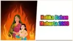 Holika Dahan Muhurta 2023