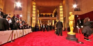 Oscars red carpet