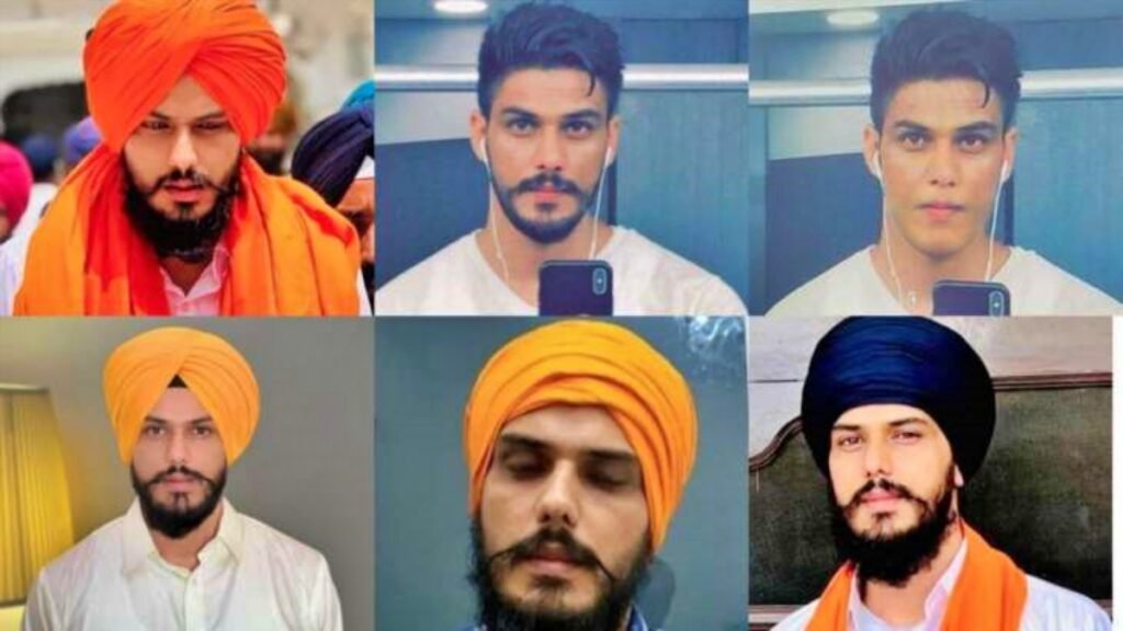 Punjab Police released some pictures of Amritpal Singh