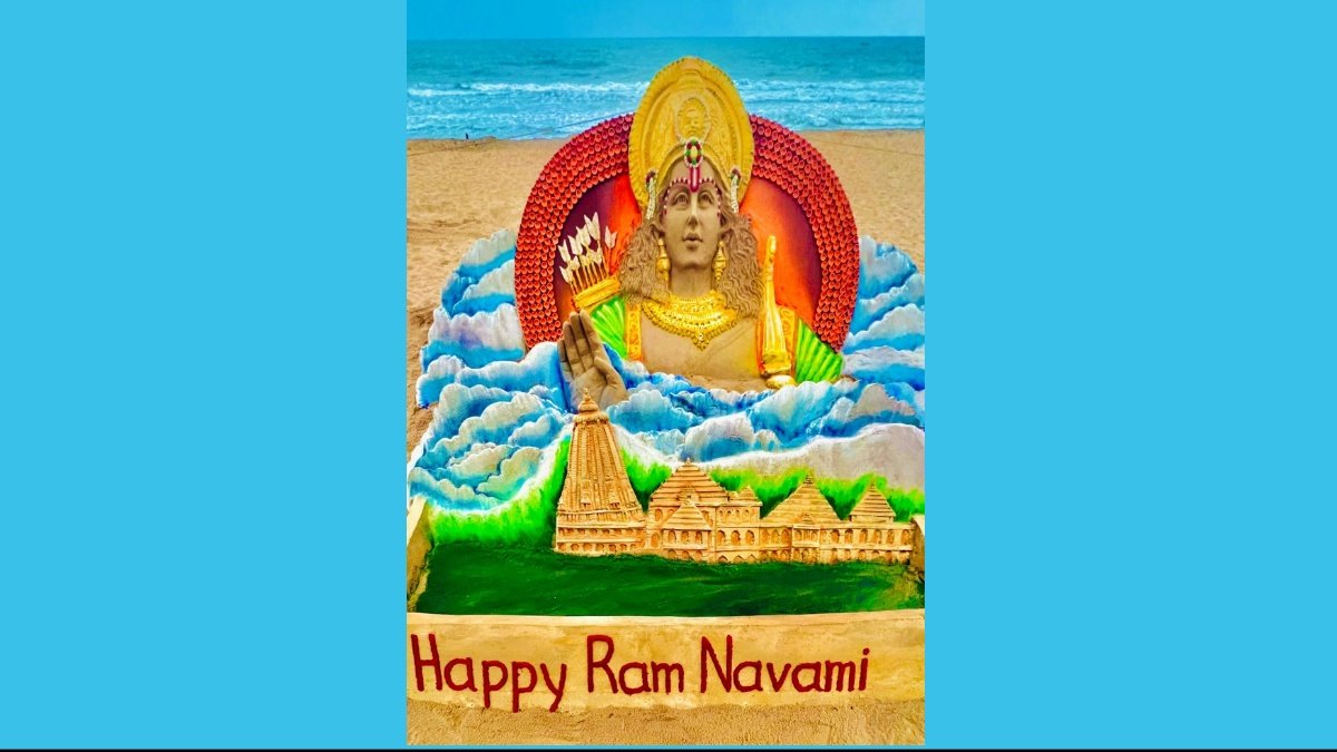 Sudarshan Patnaik created amazing artwork on Ram Navami festival