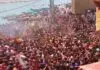 Holi played with Chita Bhasma at Manikarnika Ghat Varanasi, watch video holi at Manikarni ghat