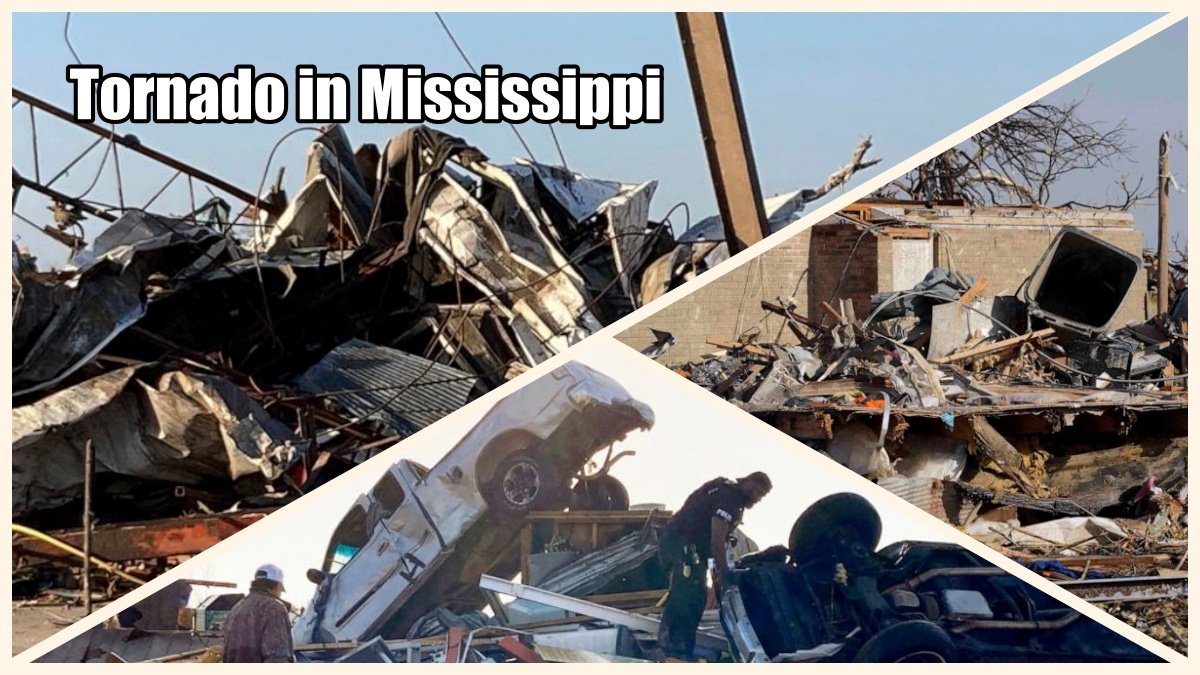 Heavy devastation due to Tornado in Mississippi America, 23 died
