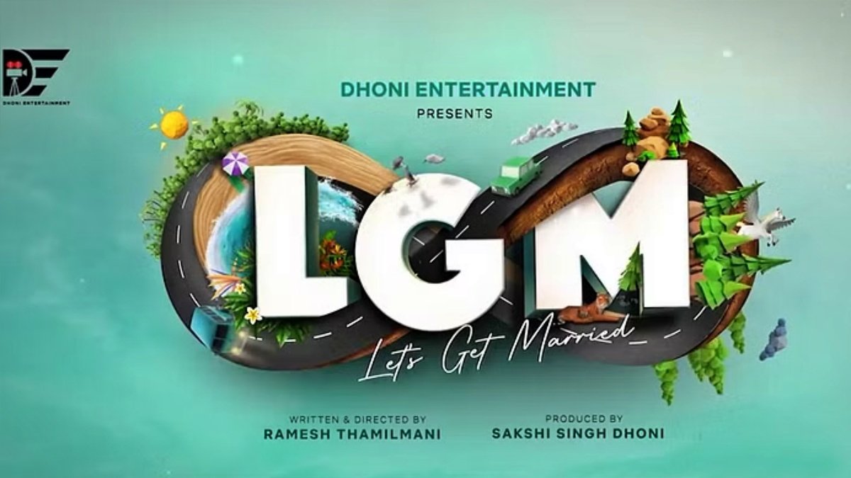 Poster of Indian batsman Mahendra Singh Dhoni’s production house debut film LGM out