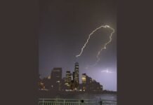Lightning struck on World Trade Center