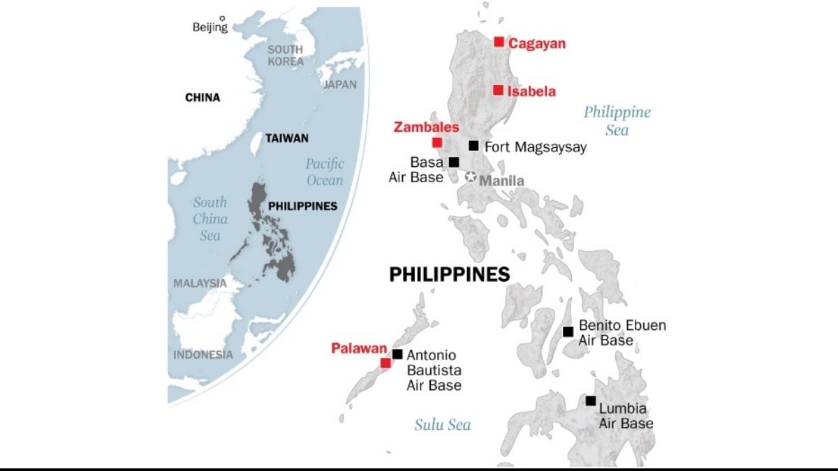 New US military base near Taiwan, Philippines gives permission at 4 places