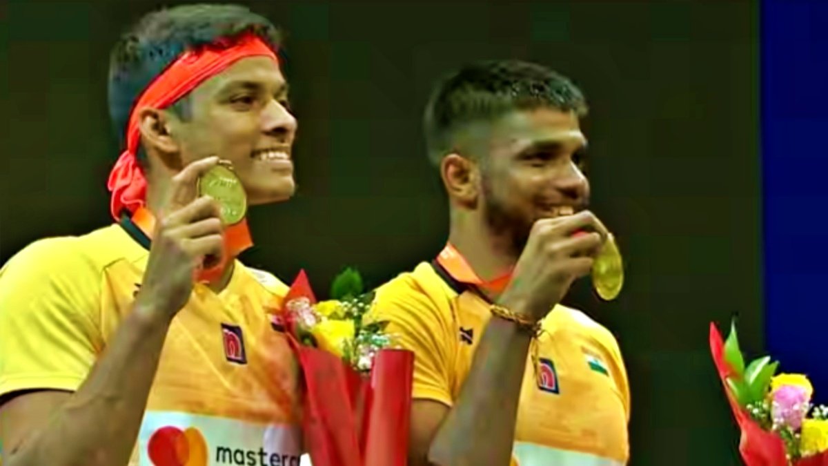 Satwiksairaj Rankireddy-Chirag Shetty wins Gold in Final in Badminton Asia Championships