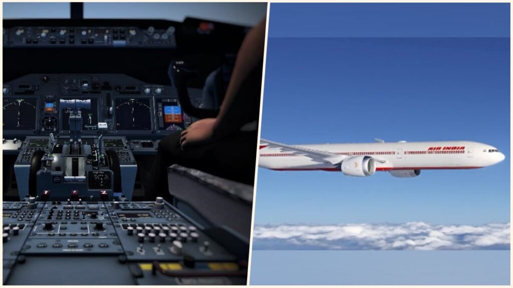 Air India Female Passenger in Flight Cockpit Case