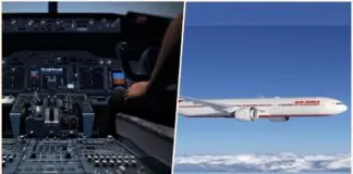 Air India Female Passenger in Flight Cockpit Case