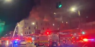 Fierce fire in four-storey hostel in Wellington