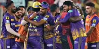 KKR defeated Sunrisers