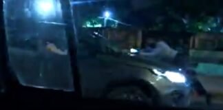 driver drags a man for several kilometers