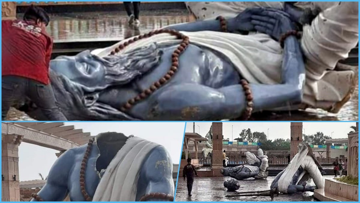 Heavy rain with storm in Ujjain, many idols of ‘Mahakal Lok’ damaged, entry closed for now