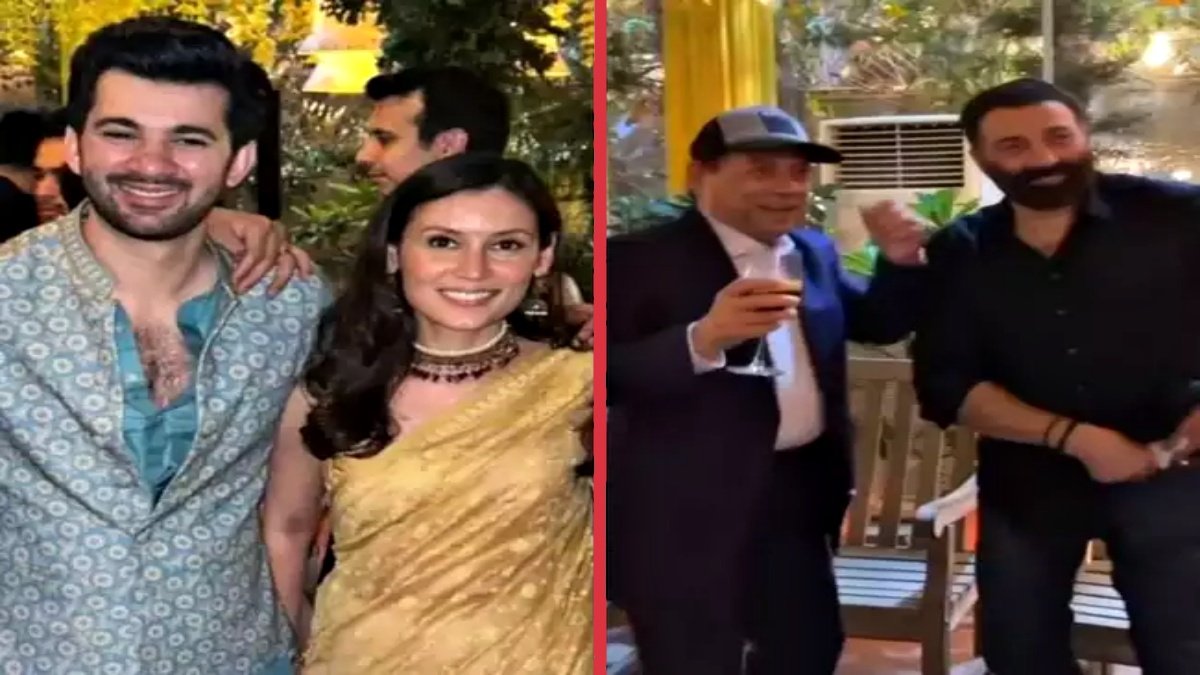 In Karan Deol and Drisha Acharya’s pre-wedding function, Sunny Deol danced a lot with the guests