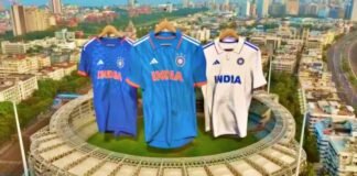 New Jerseys for Test-ODI and T20I