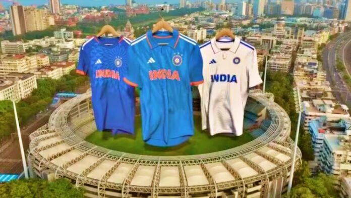 New Jerseys for Test-ODI and T20I