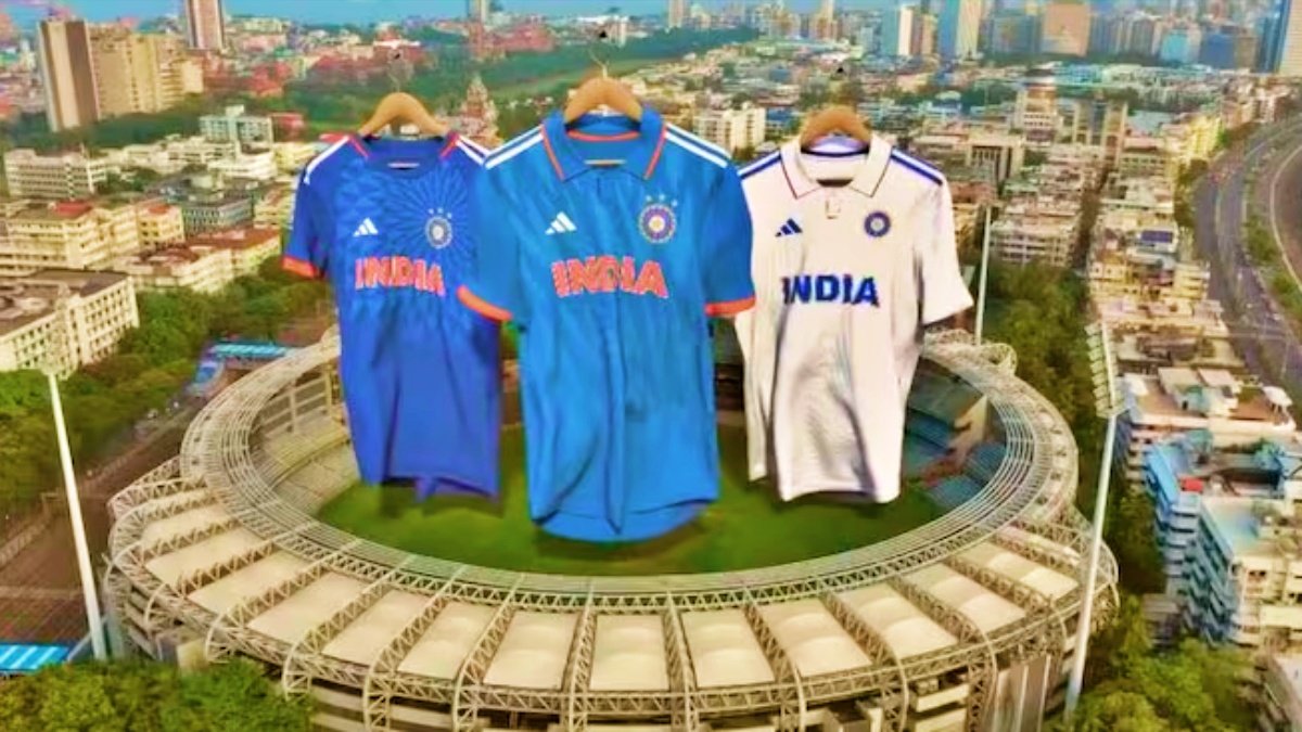 Indian Cricket Team’s New Jerseys for Test, ODI and T20I Revealed