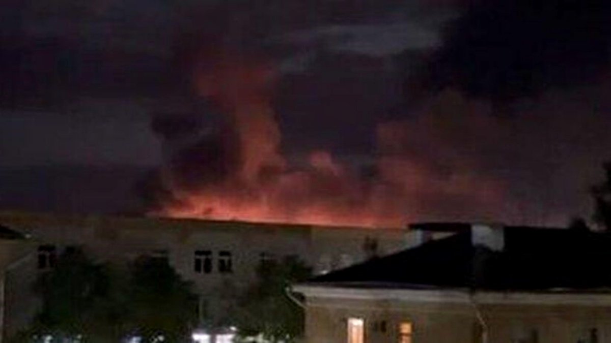 Ukraine launches massive drone strike on Russia, airport ablaze