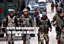 AFSPA law extended for six months in Manipur