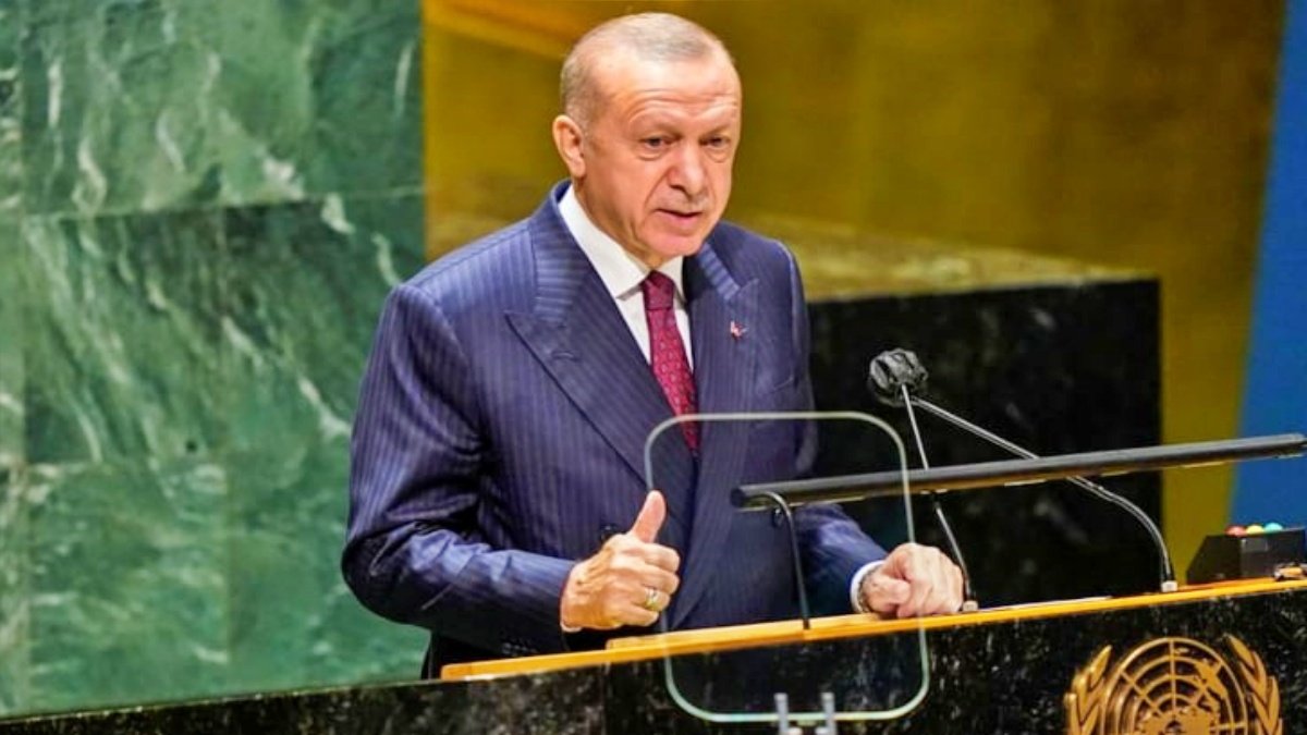 Erdogan once again brought up the Kashmir issue in his speech at the UN