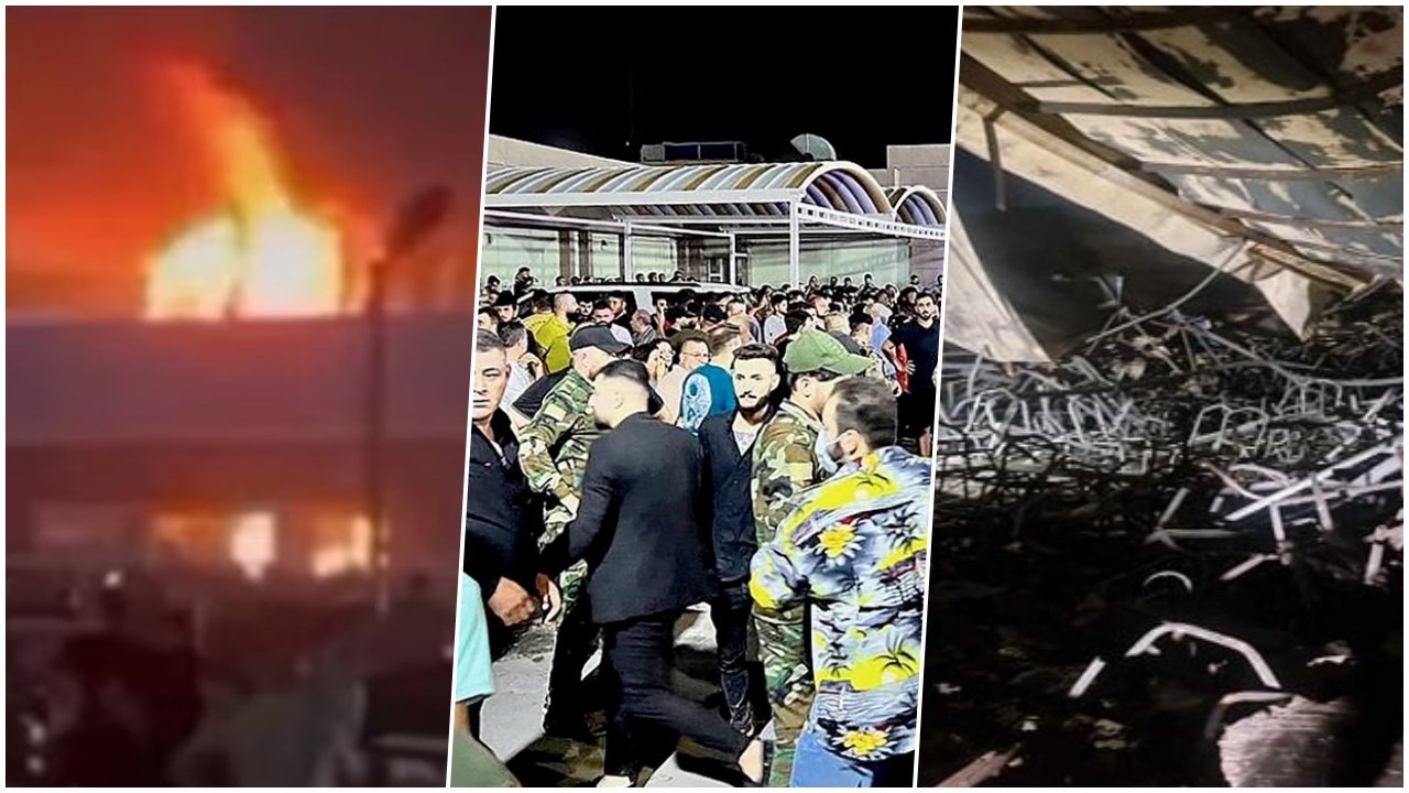 Fire at wedding hall kills 100