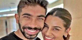 Jasprit-Bumrah and wife