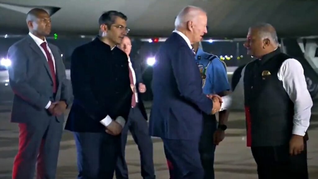 Joe Biden reaches Delhi