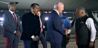 Joe Biden reaches Delhi