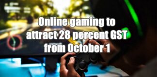 Online gaming to attract 28 percent GST