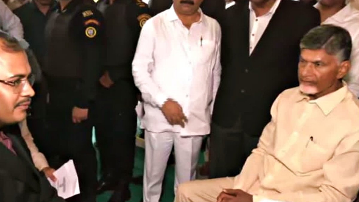 Andhra Pradesh ex-CM Naidu and his son detained in fraud case